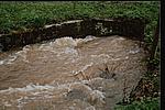 Hochwasser am Saubach bei Eichenberg